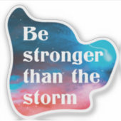 Inspirerend is sterker dan het storm sticker (Voorkant)