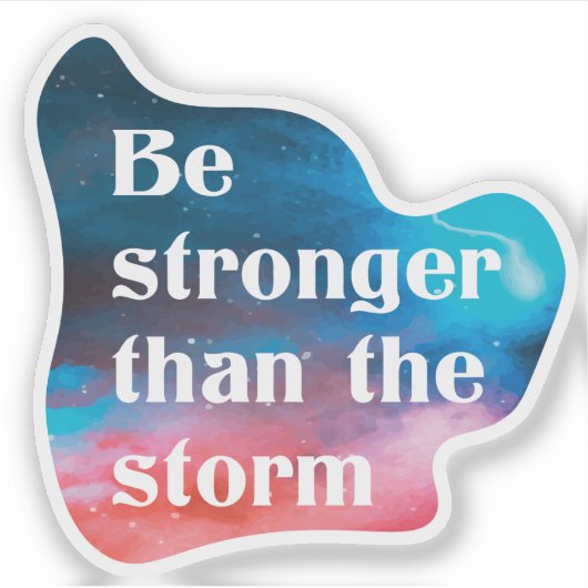 Inspirerend is sterker dan het storm sticker (Voorkant)