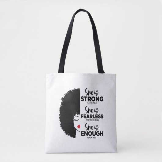 Inspirerend is ze multiprintCanvas tas (Voorkant)