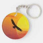 Inspirerend Isaiah 40:31 Briefkaart Eagle soep Sleutelhanger (Achterkant)