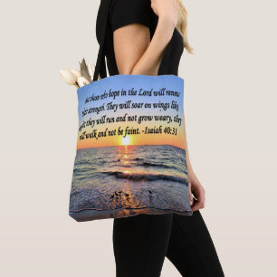 INSPIREREND ISAIAH 40:31 TOTE BAG