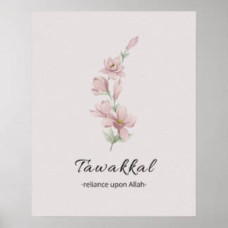 Inspirerend islamitische muurkunst | Tawakkal Poster