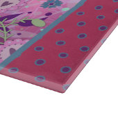 Inspirerend Je bent geliefd Quote Bloemen Paarse Snijplank (Hoek)