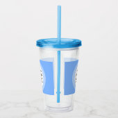 Inspirerend Je bent het licht van de Wereld Blauw Acryl Drinkbeker (Rechts)