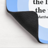 Inspirerend Je bent het licht van de Wereld Blauw Muismat (Hoek)