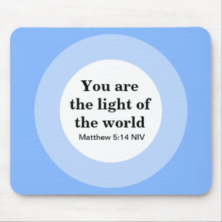 Inspirerend Je bent het licht van de Wereld Blauw Muismat