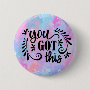 Inspirerend   Je Kunt het Ronde Button 5,7 Cm
