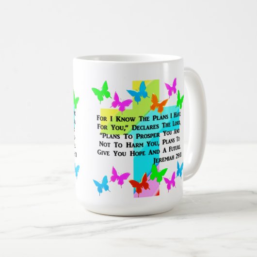INSPIREREND JEREMIAH 29:11 CHRISTELIJK KOFFIEMOK (Voorkant rechts)