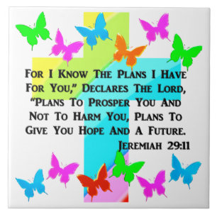INSPIREREND JEREMIAH 29:11 CHRISTELIJK TEGELTJE