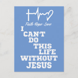 Inspirerend Jesus Quote met Hartslag Christelijk Briefkaart