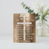 Inspirerend Jezus is mijn alles - Christelijk Briefkaart (Staand voorkant)