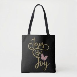 Inspirerend Jezus is mijn blijdschap Christelijk Tote Bag