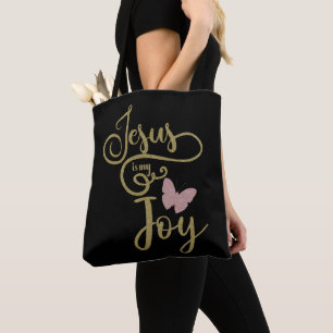 Inspirerend Jezus is mijn blijdschap Christelijk Tote Bag