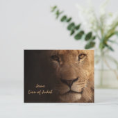 Inspirerend Jezusleeuw van Juda Christelijk Briefkaart (Staand voorkant)