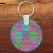 INSPIREREND JIGSAW PUZZLE QUOTE SLEUTELHANGER (Voorkant)