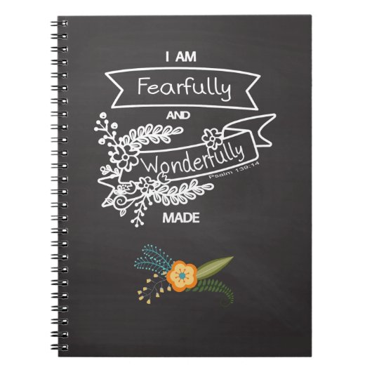 Inspirerend Journal Fearful en Wonderful Notitieboek (Voorkant)