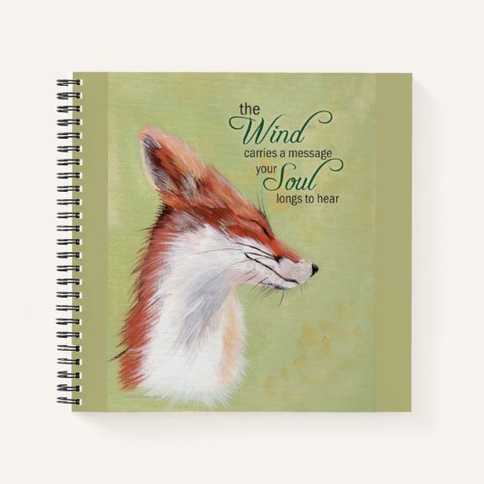 Inspirerend Journal met Fox Notitieboek (Voorkant)