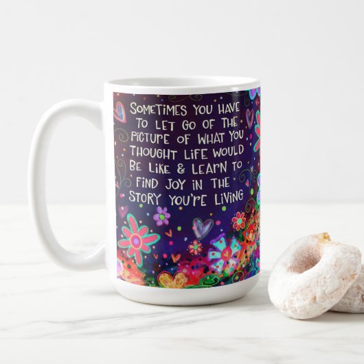 Inspirerend Joy Quote Inspirivity Koffiemok (Met donut)