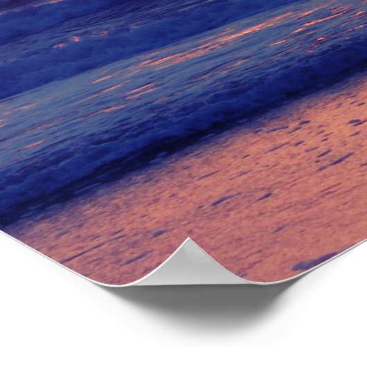 Inspirerend Just Breathe Ocean Sunset Poster (Hoek)