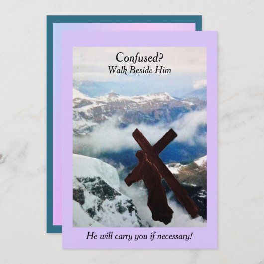 Inspirerend kaart (Voorkant / Achterkant)