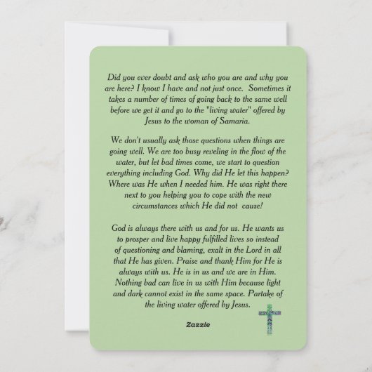 Inspirerend Kaart (Achterkant)