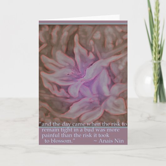 Inspirerend Kaart #3 "Blossom" (Voorkant)