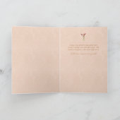 Inspirerend kaart-Bloom Beyond Fear Bedankkaart (Binnen)