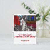 Inspirerend kaart 'Doe je best' 1 - (Staand voorkant)