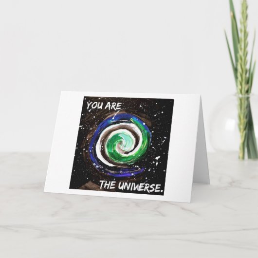 Inspirerend Kaart - Jij bent het universum (Voorkant)