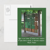 Inspirerend kaart: Leeftijdsvermelding Briefkaart (Voorkant / Achterkant)