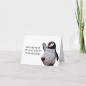 Inspirerend Kaart - Penguin Haiku (Voorkant)