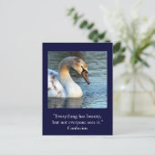 Inspirerend kaart Quote Confucius Beauty 1 (Staand voorkant)