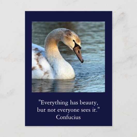Inspirerend kaart Quote Confucius Beauty 1 (Voorkant)
