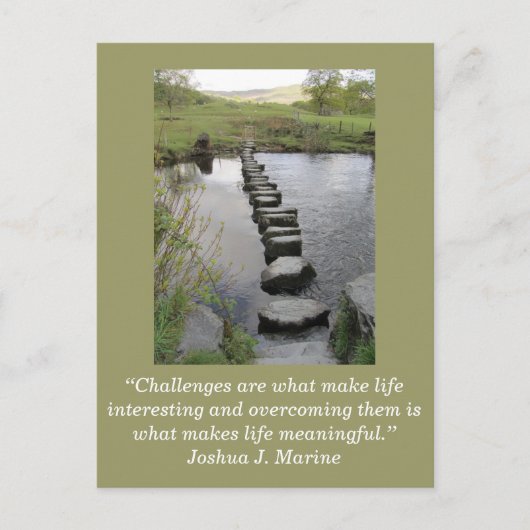 Inspirerend kaart; Uitdaging 1 - Briefkaart (Voorkant)