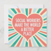 Inspirerend Kaart van de sociale werker (Voorkant)