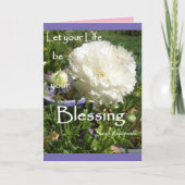 Inspirerend Kaart van de Vloerbloem van het Citaat (Voorkant)