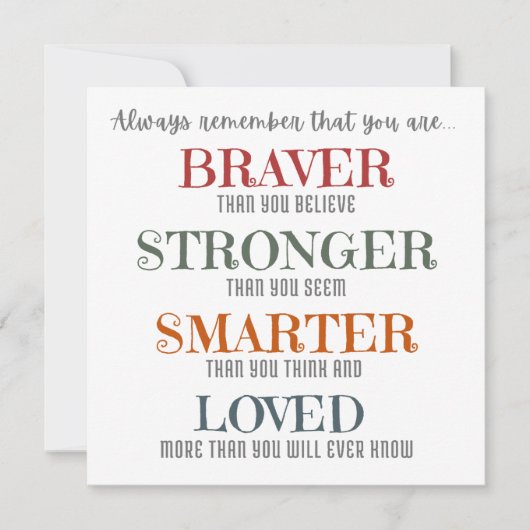 Inspirerend Kaart voor Dochter (Voorkant)