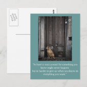 Inspirerend kaart: Wachten 1 Briefkaart (Voorkant / Achterkant)