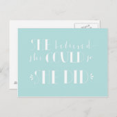 Inspirerend Kaart - "Zij geloofde" (Voorkant / Achterkant)