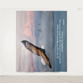 Inspirerend Kale Adelaar Bijbelvers Jesaja 40 Wandkleed (Voorkant)