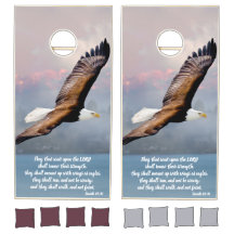 Inspirerend kale adelaar Schrift Verse Fine Art