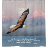 Inspirerend Kale Adelaar Schrift Verse Jesaja 40 Douchegordijn (Voorkant)