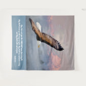 Inspirerend kale adelaar Scriptuur Verse Wandkleed (Voorkant (horizontaal))