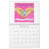 Inspirerend kalender met Originele Illustratie (Feb 2026)