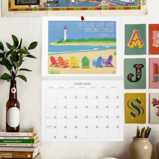 Inspirerend kalender met Originele Illustratie