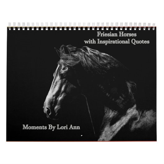 Inspirerend kalender voor Friesian Horse (Hoes)
