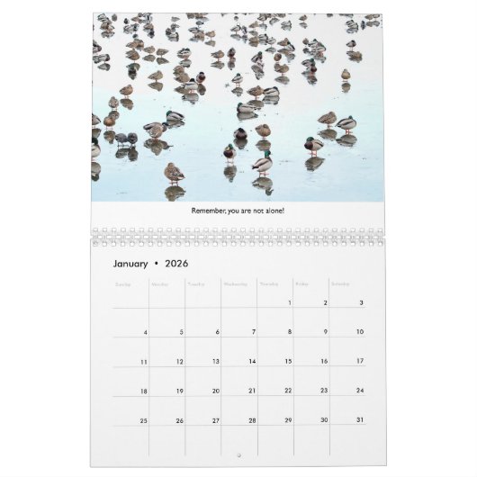 Inspirerend kalender voor wilde dieren (Jan 2026)