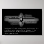 Inspirerend Karate Poster (Voorkant)