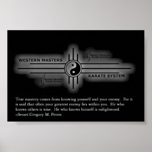 Inspirerend Karate Poster