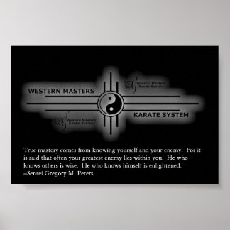 Inspirerend Karate Poster